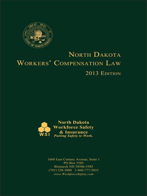 cover image of North Dakota Workers' Compensation Law